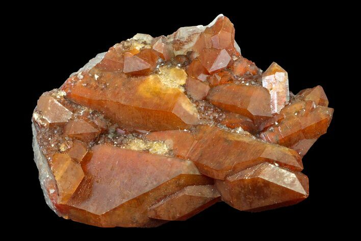 Natural, Red Quartz Crystal Cluster - Morocco #161044